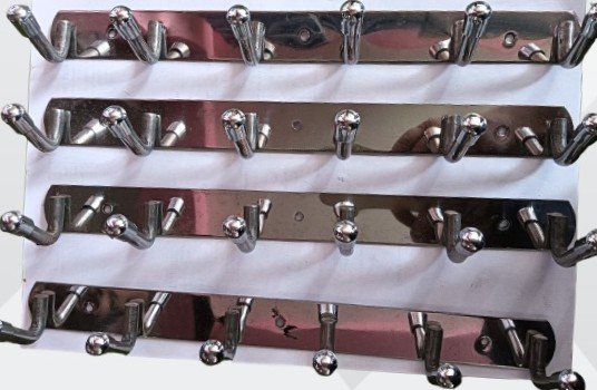 SS HANGAR 6 HOOK 12/PCS BOX